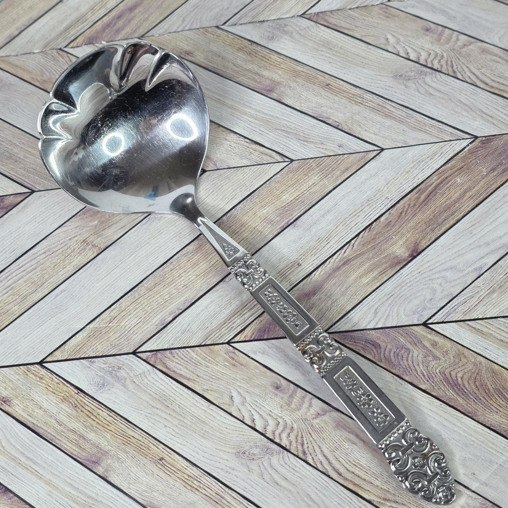 Oneida Community CORONATION Stainless Ladle Gravy Serving Spoon Flatware